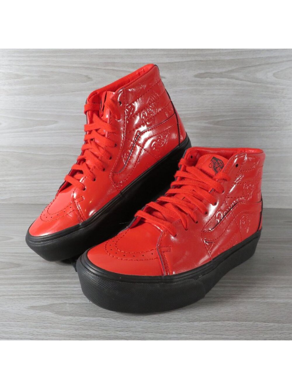 Vans Sk8-Hi Platform 2.0 David Bowie Ziggy Stardust Red Hi Top Mens 4.5 Womens 6